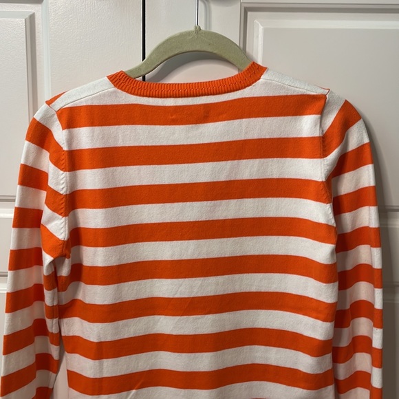 Milly small orange and white striped sweater - Picture 8 of 11
